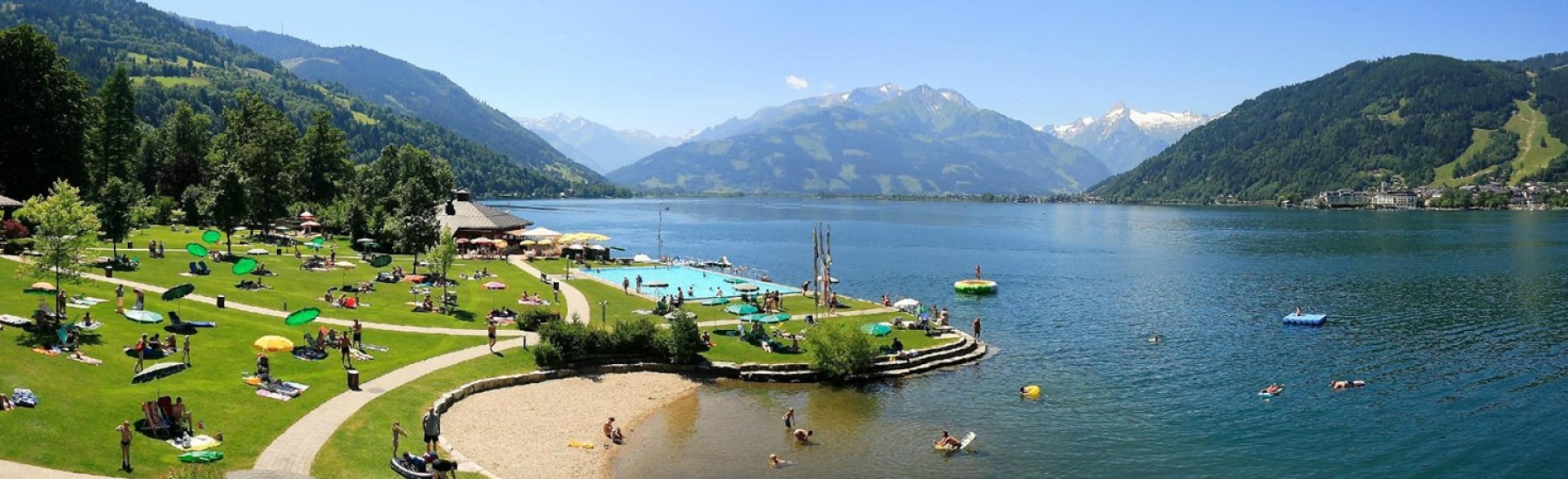 zel am see meer zomer strand