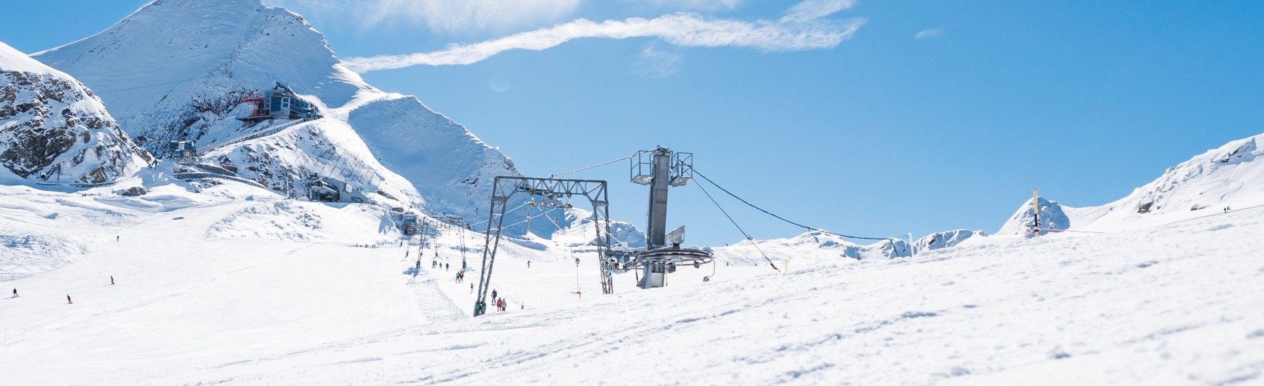 skipiste op de kitzsteinhorn